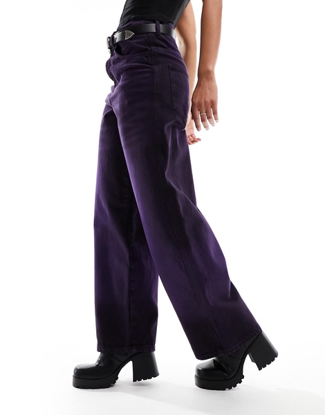 COLLUSION X015 baggy jeans in purple wash