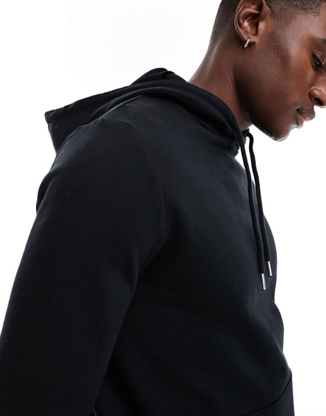 ASOS DESIGN essential hoodie in black