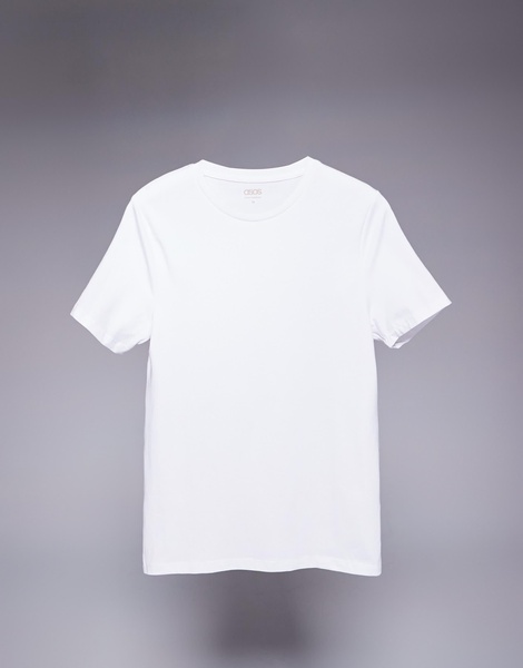 ASOS DESIGN essential muscle fit t-shirt in white