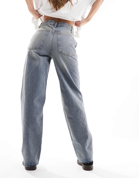 COLLUSION x009 mid rise dad jeans in light wash