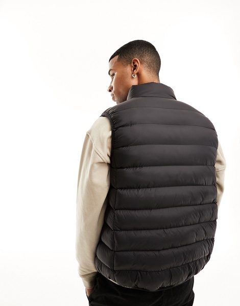 Brave Soul padded vest in black