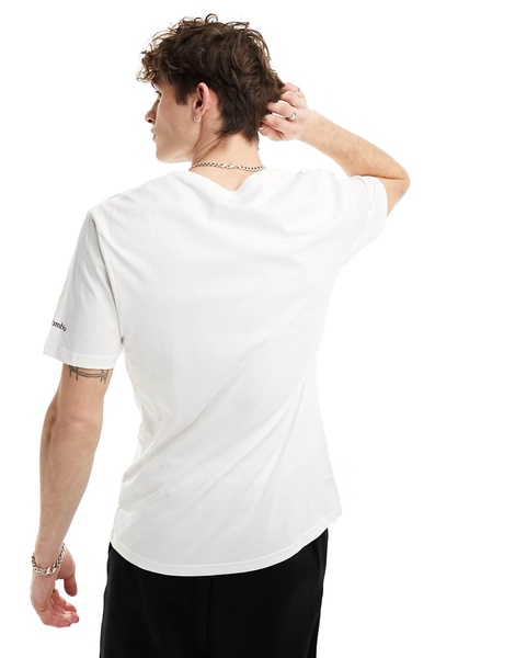 Columbia CSC basic logo T-shirt in white Exclusive to ASOS