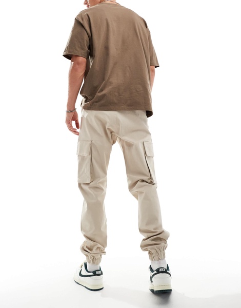 French Connection smart chino pants in stone