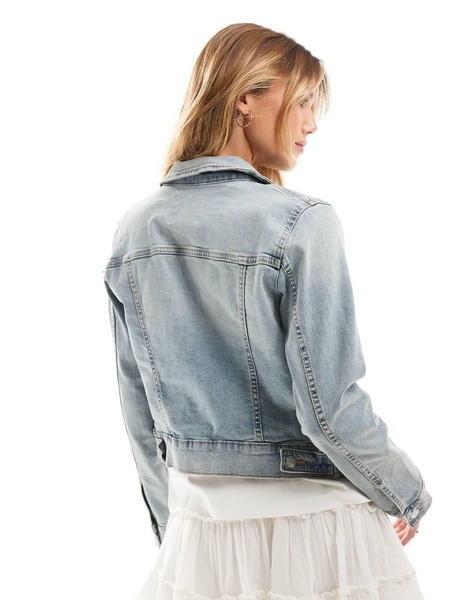 Mango denim jacket in light blue