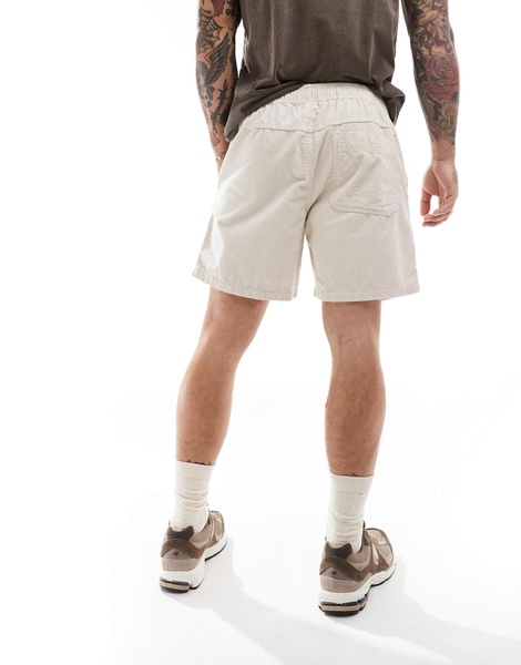 Cotton On easy shorts in bone corduroy