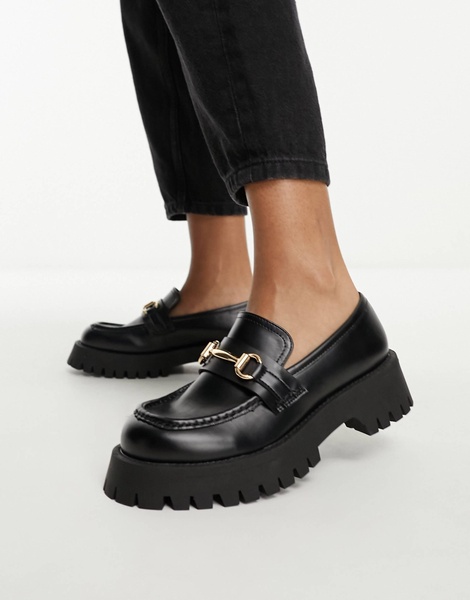 ASOS DESIGN Masterpiece chunky loafer in black