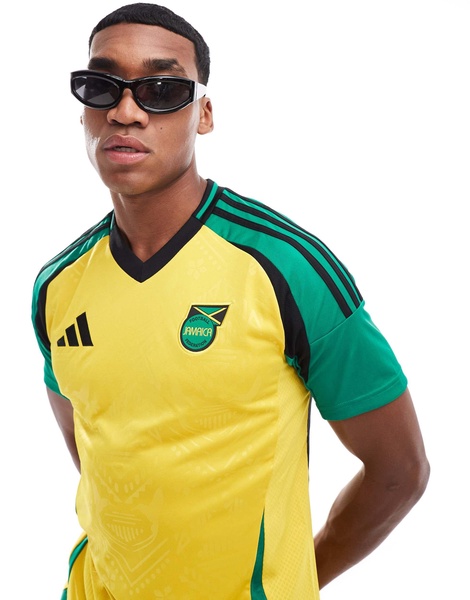 adidas Football Jamaica 2024/2025 unisex home jersey shirt in yellow