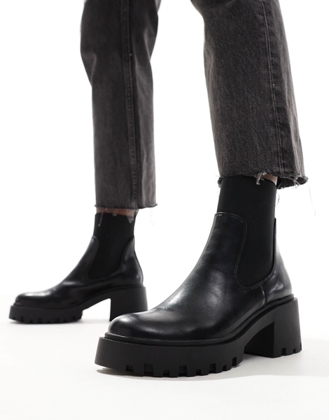 ASOS DESIGN Rowan chunky chelsea boots in black