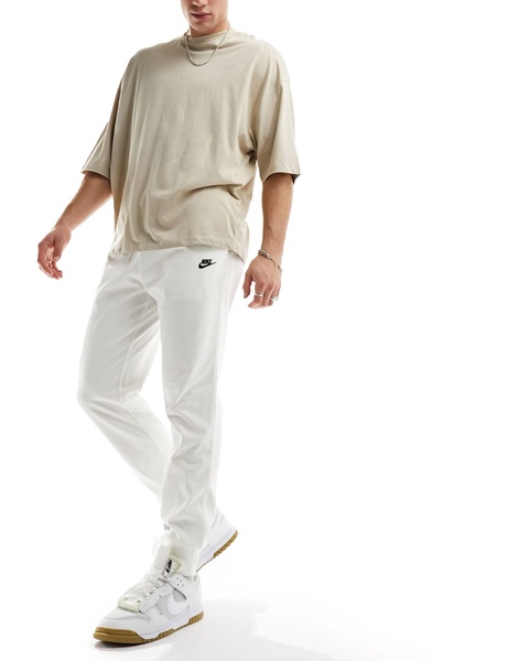 Nike Club logo knit sweatpants in off white