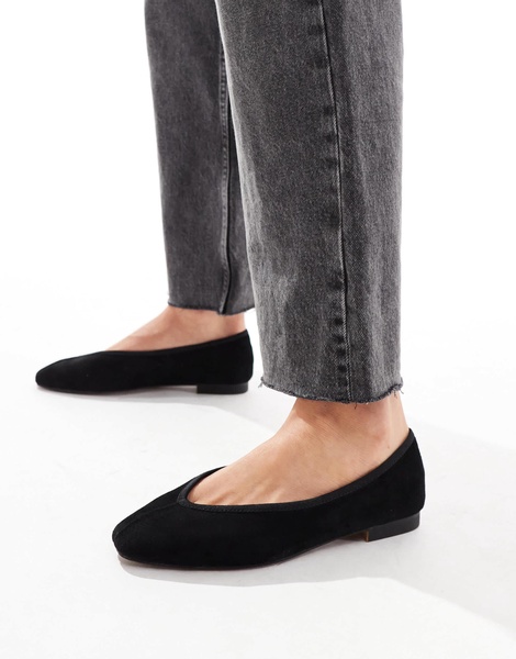 ASOS DESIGN Leni ballet flats in black