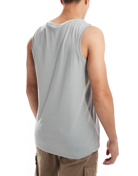 Threadbare 3 pack pocket vest in gray, stone & off white