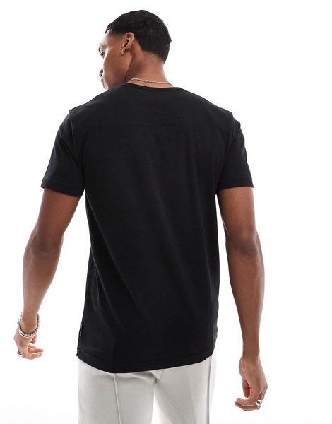 French Connection 2 pack classic pocket t-shirt in black and white