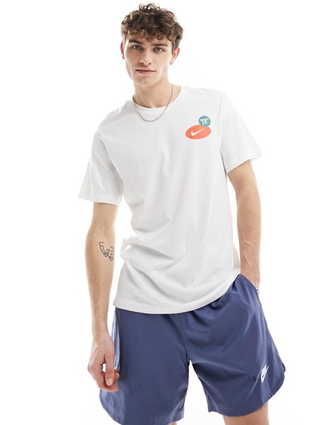 Nike Training Dri-FIT Back Print t-shirt in white