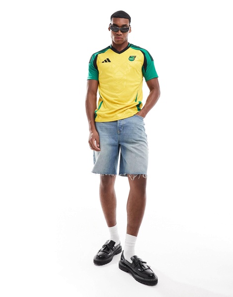 adidas Football Jamaica 2024/2025 unisex home jersey shirt in yellow