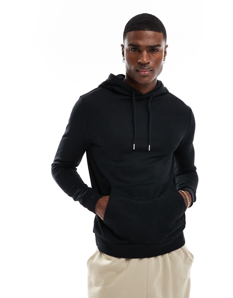 ASOS DESIGN essential hoodie in black