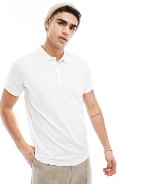 Brave Soul polo in white