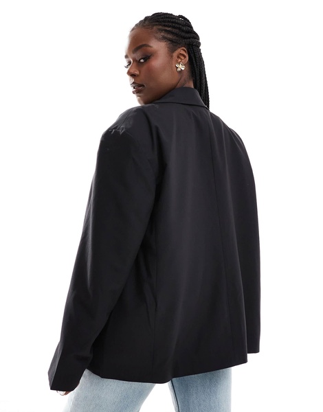 COLLUSION Plus relaxed oversized blazer in black - part of a set