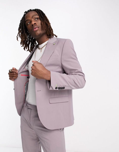 Twisted Tailor buscot suit jacket in lilac