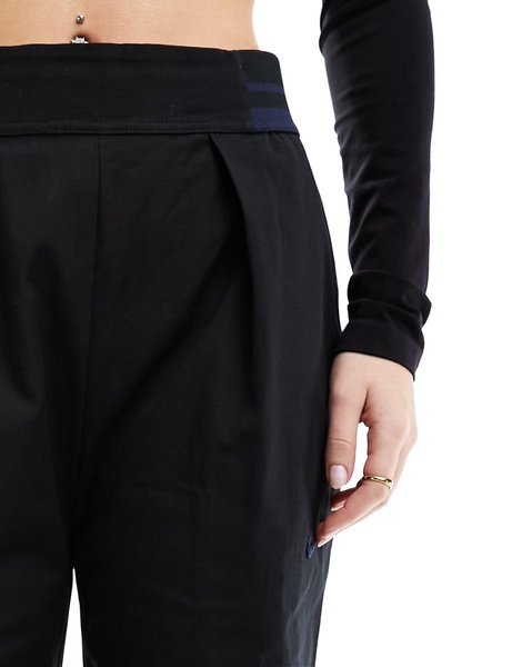 Nike Collection woven wide leg pants in black