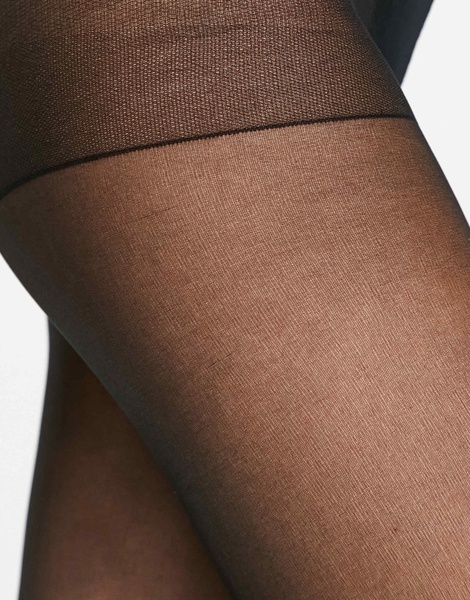 Lindex 4-pack 20 denier matte tights in black