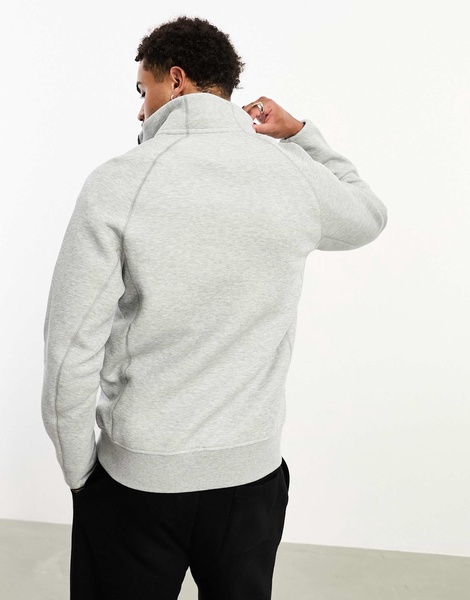 Nike Tech Fleece half zip sweatshirt in gray