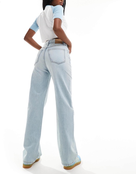 Cotton On loose straight leg jeans in pearl blue denim