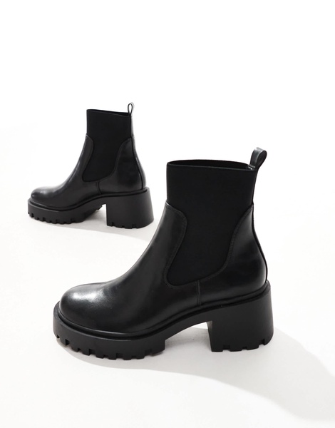 ASOS DESIGN Rowan chunky chelsea boots in black