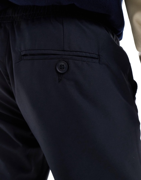 French Connection utility tech cuffed pants in navy