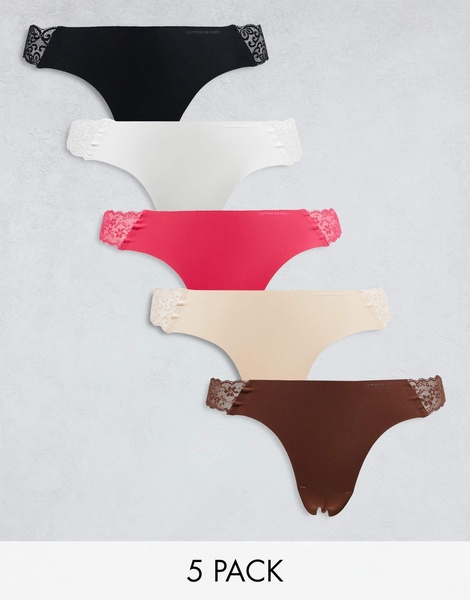 Cotton On party panties seamless thong 5 pack