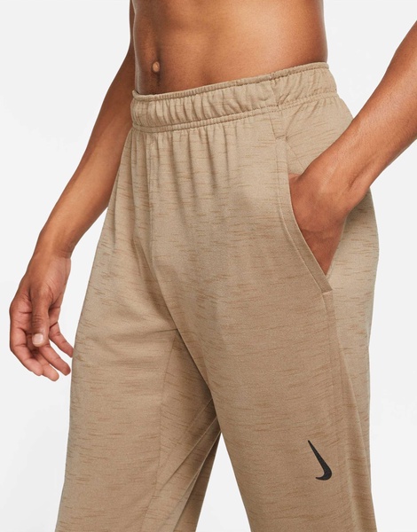 Nike Yoga Dri-FIT cuffed sweatpants in sand - CREAM