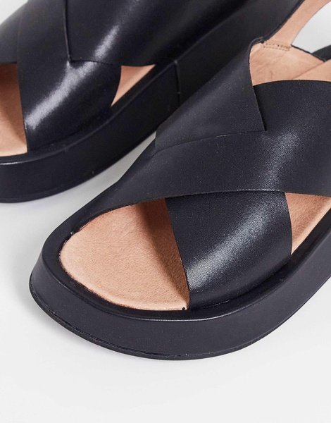 Madewell leather strap sandals in black