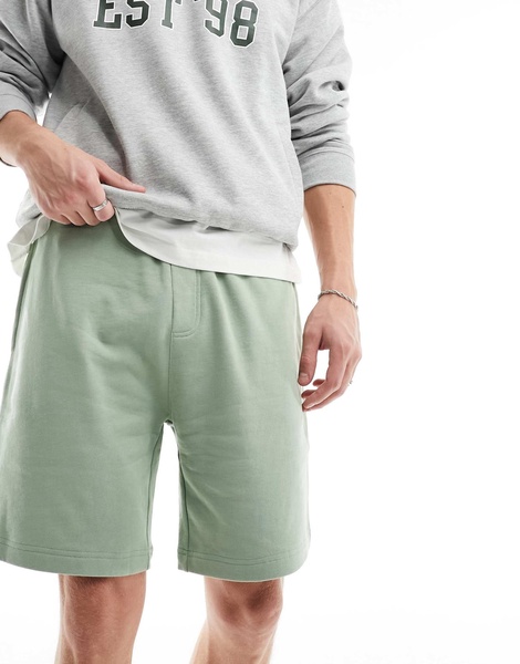 Brave Soul jersey shorts in green