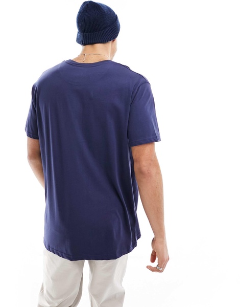 Brave Soul oversized T-shirt in navy