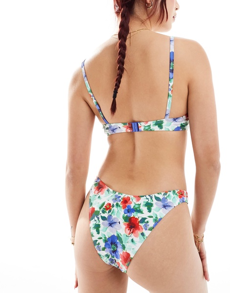 Motel farida blooming flower bikini bottom in blue