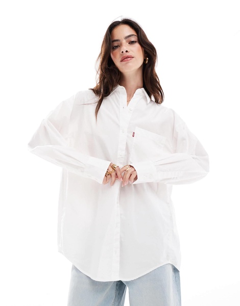 Levi's Lola relaxed fit poplin shirt in white