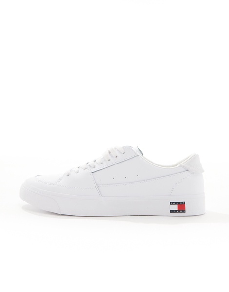 Tommy Jeans vulcanized essential sneakers in white