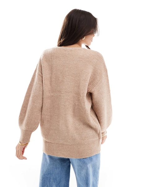 Cotton On oversized cardigan in camel