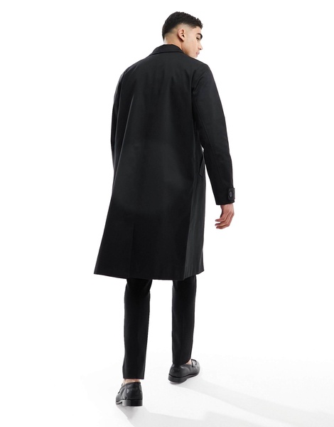 ASOS DESIGN trench coat in black