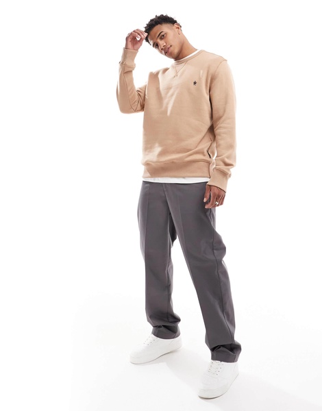 French Connection classic sweatshirt in camel