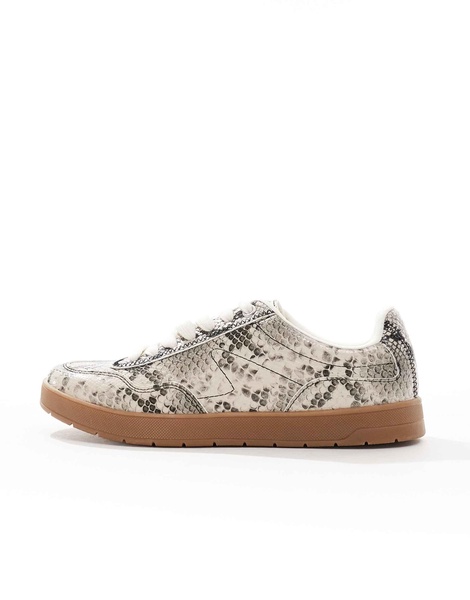 ASOS DESIGN Deuce retro sneakers in snake