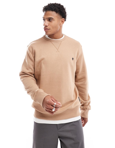 French Connection classic sweatshirt in camel