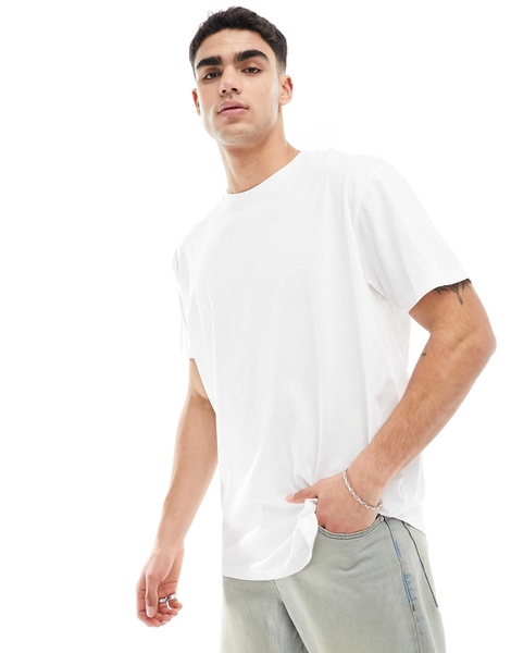 Brave Soul oversized t-shirt in white