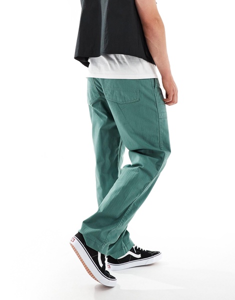 Vans fatigue loose tapered pants in dark green