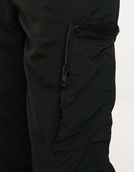 French Connection utility tech cargo pants in black