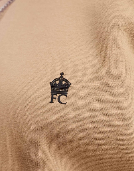 French Connection crew neck sweatshirt in camel