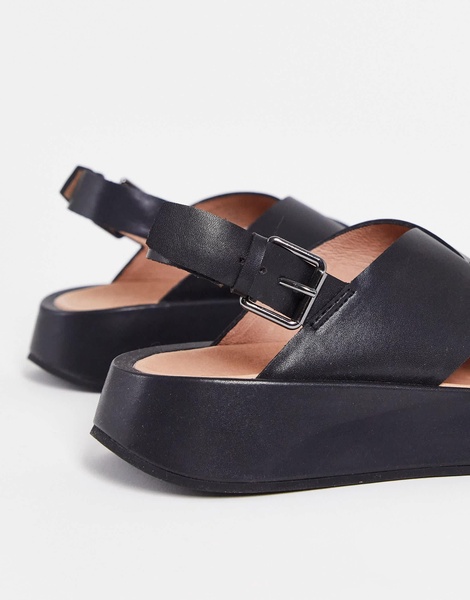 Madewell leather strap sandals in black