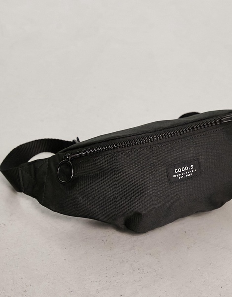 New Look plain label fanny pack in black