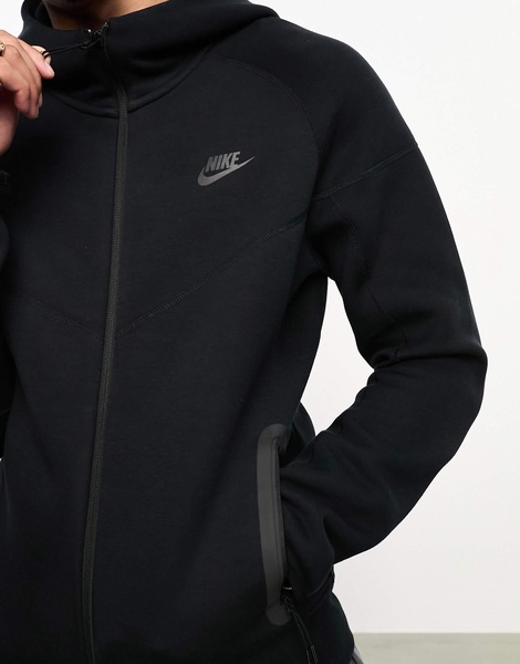 Nike Tech full zip hoodie in black