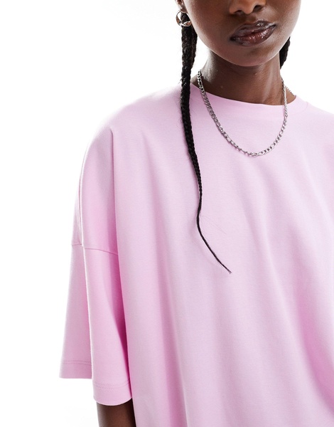 Noisy May oversized T-shirt in pink