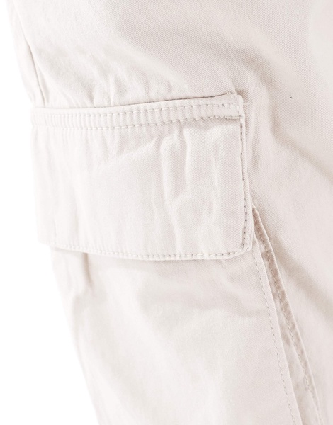 French Connection cotton twill cargo pants in stone